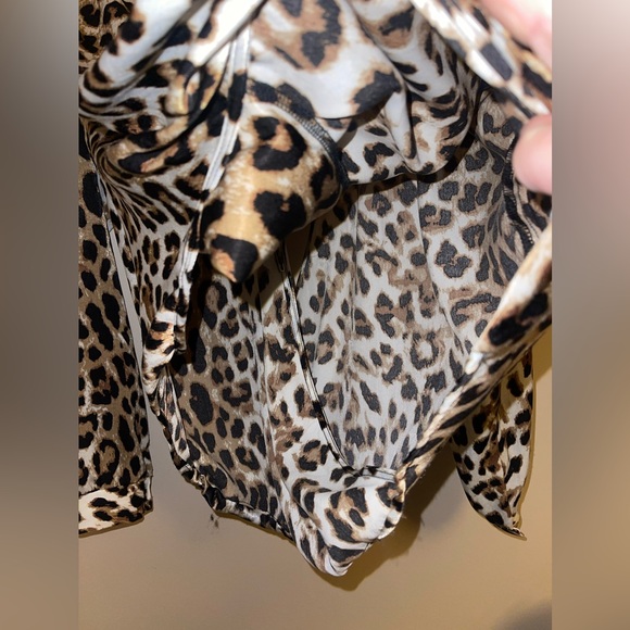LUSH Animal Print Blouse - Picture 3 of 5